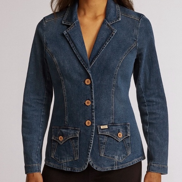 Levi’s Signature Denim Jean Jacket Cooper Buttons Size Small - Picture 2 of 9